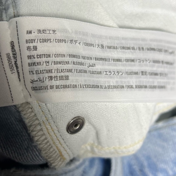 Abercrombie&Fitch Jeans Womens 34 The 90s Straight Ultra High Rise Criss Cross - Picture 8 of 13